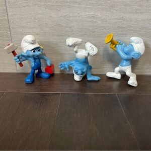 Set of 3 Smurfs - Handy, Hefty and Harmony Peyto 2013
